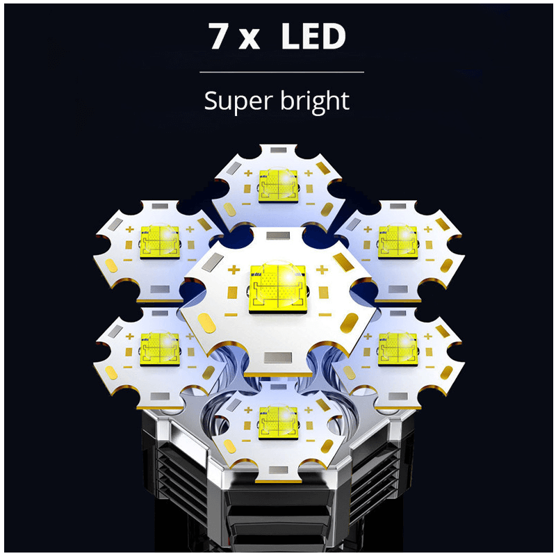 MOONFIRE - Super Kraftfull LED-ficklampa