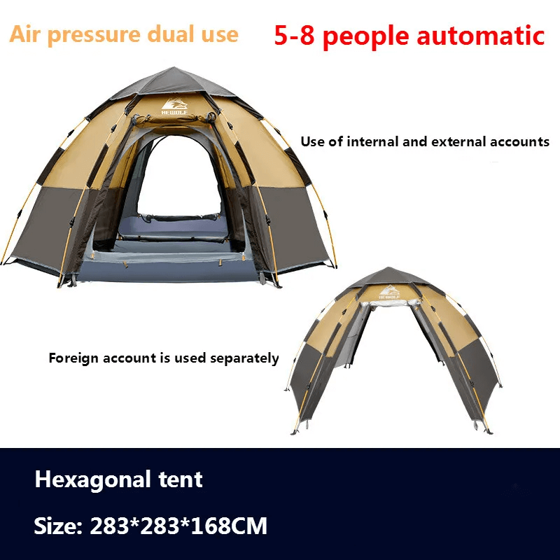 RAINLEAF - Snabbtält PU 3000mm 3-8 Personer