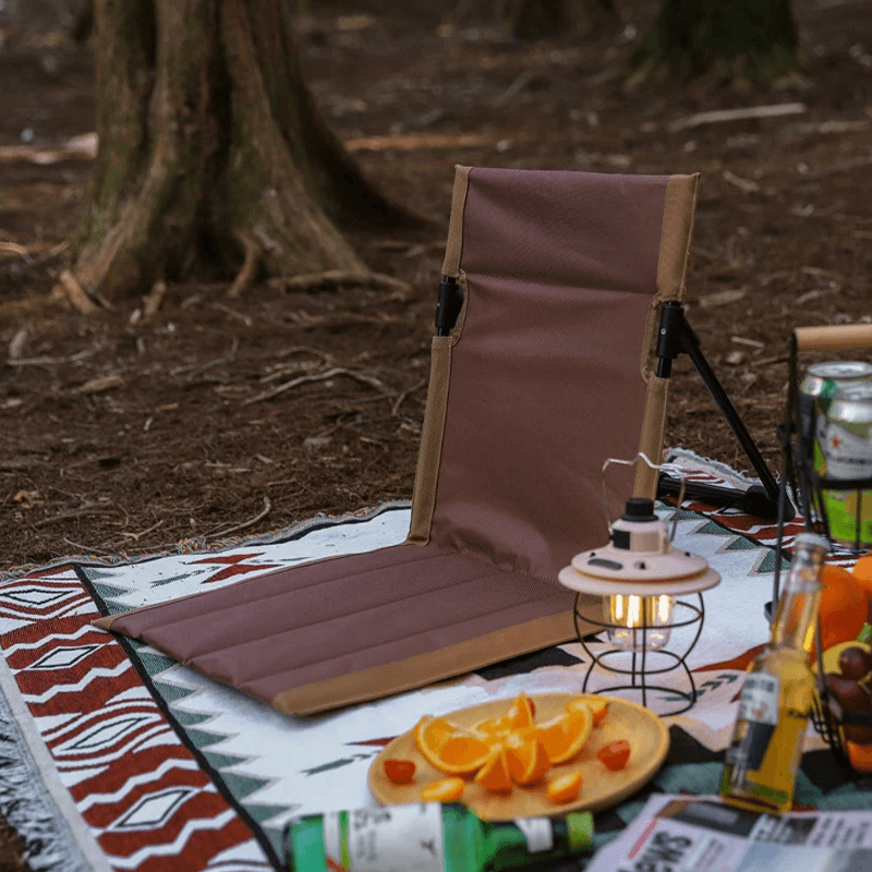 ZENCHAIR - Hopfällbar Campingstol med Ryggdyna