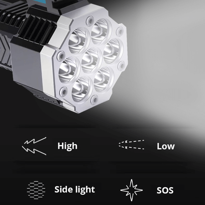 MOONFIRE - Super Kraftfull LED-ficklampa