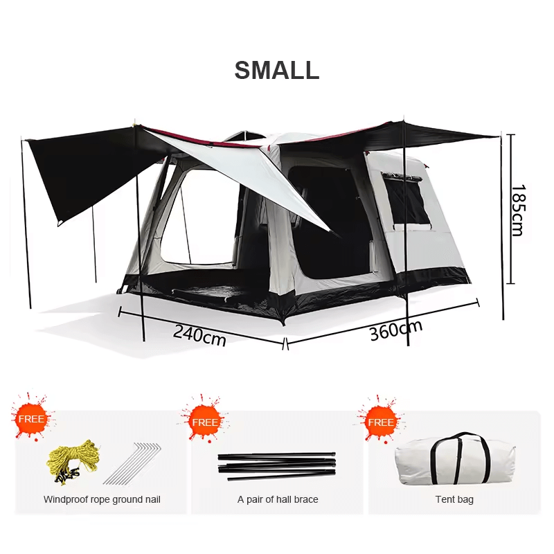 HARMONY - Lyxigt Glampingtält PU 3000mm 6-8 Personer