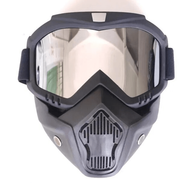 ZEPHYRGEAR - Sportmask med Avtagbara Glasögon