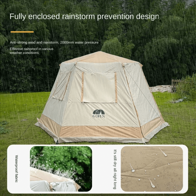 CANOPYGLIDE - Tält för Camping PU 2000mm 4-6 Personer