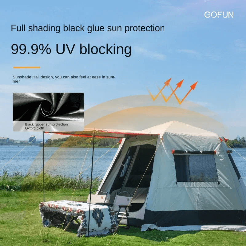 CANOPYGLIDE - Tält för Camping PU 2000mm 4-6 Personer