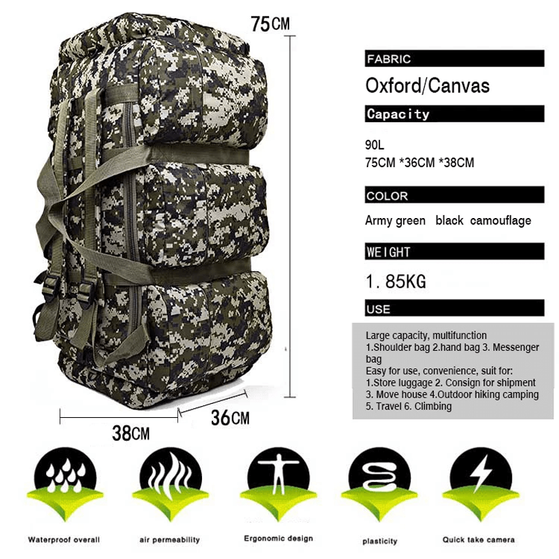 SUMMITSACK - 90L Reseryggsäck