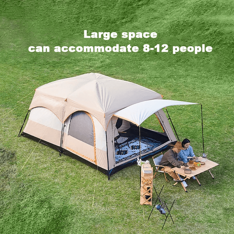 CAMPBLOOM - Campingtält med stort utrymme PU >3000mm 3-10 ppl