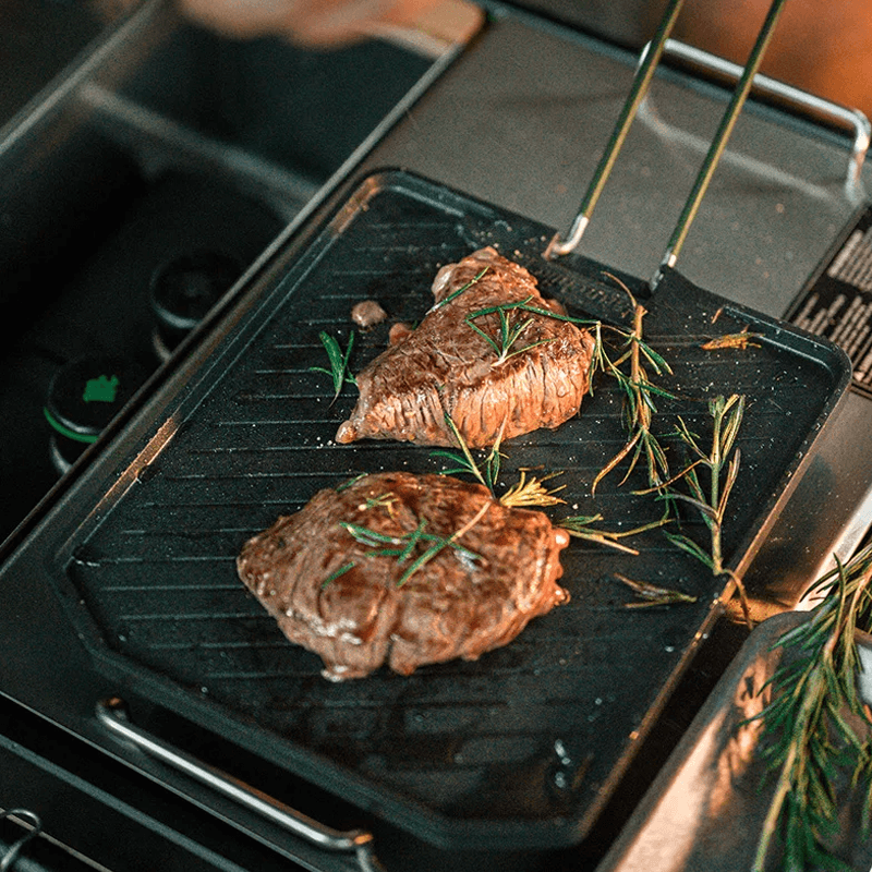 GROVEGRILL - Grillplatta för Camping