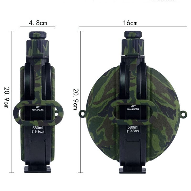 FLEXHYDRA - Hopfällbar militär vattenflaska ca 550ml