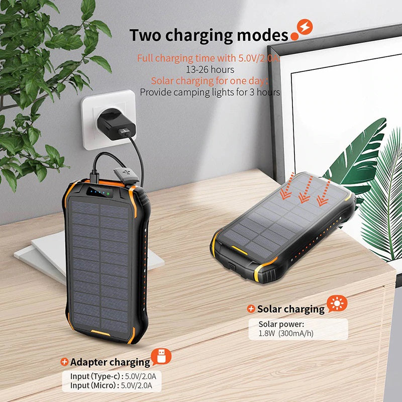 MARENGO - 26 800mAh Solar Power Bank - Compass Nature