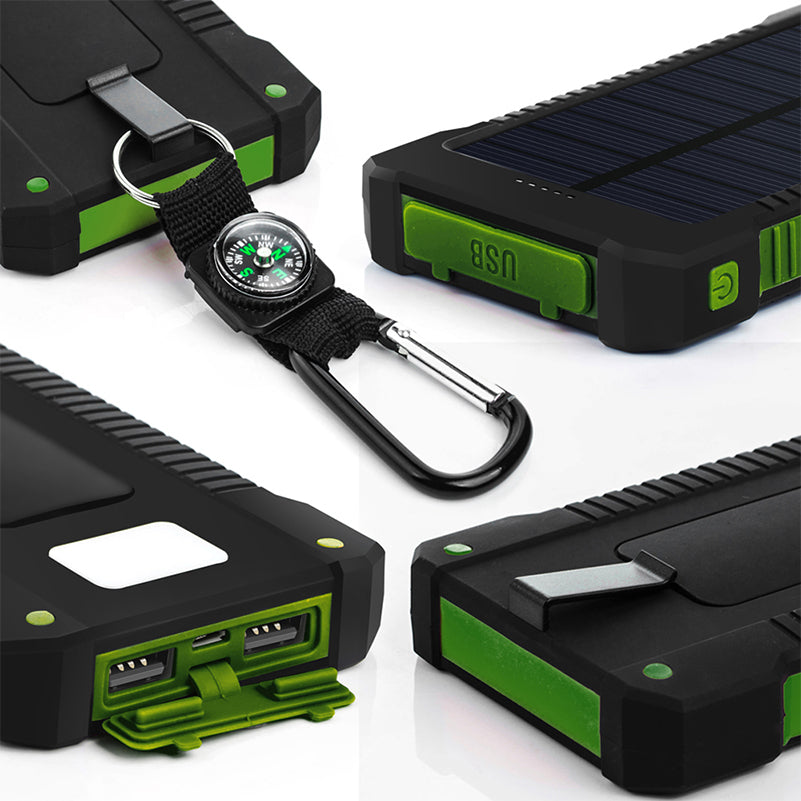 GRAHAM - 10 000mAh Solar Power Bank - Compass Nature